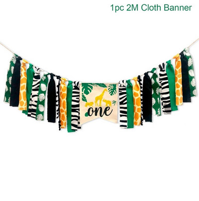 Džungliloomad Ühekordsed lauanõud Džunglikaunistus Safari Sünnipäevapeo Sisustus Jungle Wild One 1. Sünnipäev Baby Shower