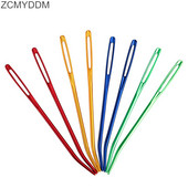 ZCMYDDM 2τμχ Βελόνα πλεξίματος με νήματα μεγάλου ματιού για ταπετσαρία με λυγισμένη άκρη αλουμινίου Darning Needlework Craft DIY Εργαλεία ραπτικής