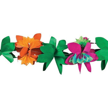 3M Hawaiian Party Decoration Хартиен гирлянд Hawaii Summer Tropical Party Supplies Luau Wedding Birthday Party Decor Supplies