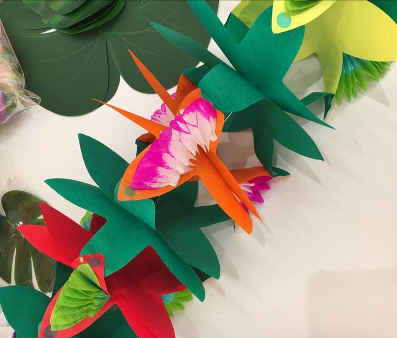 3M Hawaii peokaunistuspaber Garland Hawaii suvised troopilised peotarbed Luau pulmade sünnipäevapeokaunistused