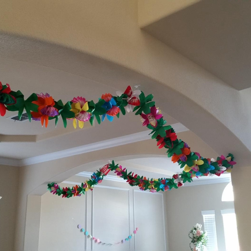 3M Hawaii peokaunistuspaber Garland Hawaii suvised troopilised peotarbed Luau pulmade sünnipäevapeokaunistused