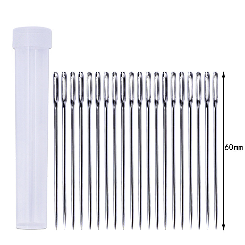 20 τμχ Ανοξείδωτο ατσάλι Χρυσό Ασημί Κέντημα ουράς Σταυροβελονιά Βελόνες Κιτ Εργαλεία Ραπτικής Ακονίσματος Χειροποίητα Κεντήματα