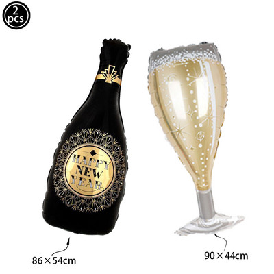 2023. aasta uusaasta õhupallibännerite fotokabiini rekvisiit 2023. aasta uusaasta peokaunistus õhupallid Head uut aastat jõulupeokaunistus