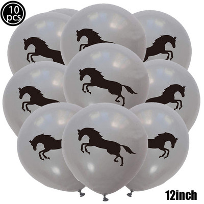 Hobusepeo sisustus Ühekordsed lauanõud Hobusepeotaldrikud Salvrätitopsid Hobuse sünnipäevabänner Ballon Hobuse sünnipäevapeotarbed