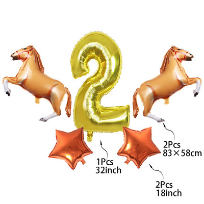 Hobusepeo sisustus Ühekordsed lauanõud Hobusepeotaldrikud Salvrätitopsid Hobuse sünnipäevabänner Ballon Hobuse sünnipäevapeotarbed