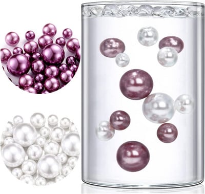 100 komada plutajućih bisera bez rupa - veliki/različitih veličina ukrasi za vaze uključuje prozirne vodene gelove za biserne plutajuće vaze