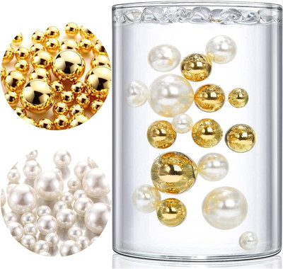 100 komada plutajućih bisera bez rupa - veliki/različitih veličina ukrasi za vaze uključuje prozirne vodene gelove za biserne plutajuće vaze