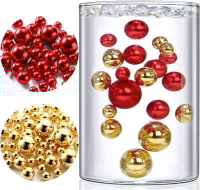 100 komada plutajućih bisera bez rupa - veliki/različitih veličina ukrasi za vaze uključuje prozirne vodene gelove za biserne plutajuće vaze