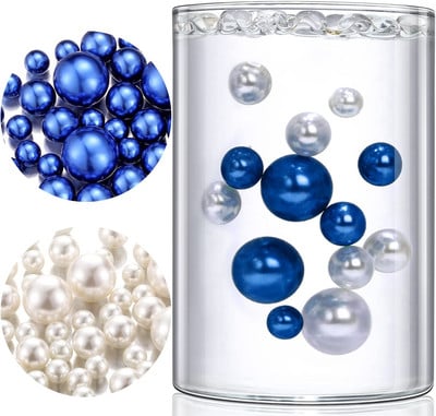 100 komada plutajućih bisera bez rupa - veliki/različitih veličina ukrasi za vaze uključuje prozirne vodene gelove za biserne plutajuće vaze