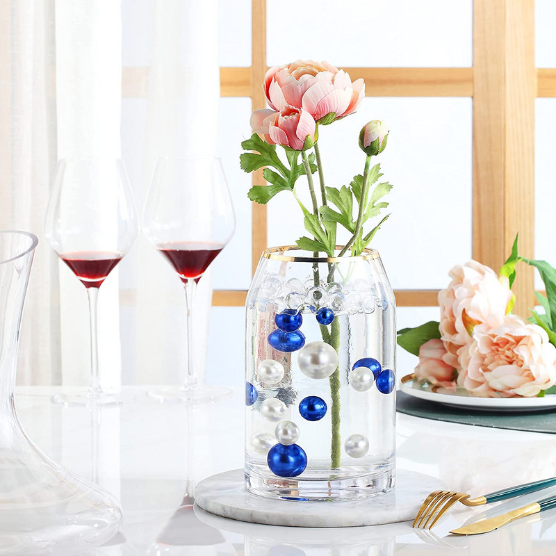 100 komada plutajućih bisera bez rupa - veliki/različitih veličina ukrasi za vaze uključuje prozirne vodene gelove za biserne plutajuće vaze