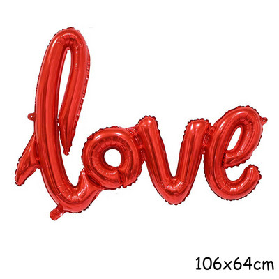 Armastuse südamekujuline lateks õhupall rippuv rooskaru sõbrapäeva kingitus, pulmadekoratsioon, kihlus, pruudi roosa kingikott