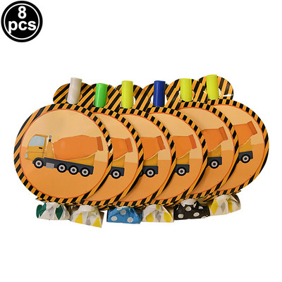 Statybinės spragėsių dėžutės Statybinės gimtadienio šventės Spragėsių dėžutės berniukams Statybos teminės gimtadienio šventės dekoravimo reikmenys