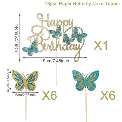 Roosa liblikaga sünnipäevalauanõud Taust Palju õnne esimese sünnipäevapeo kaunistused Lastele Tüdrukutele Liblikate kaunistused Baby Shower