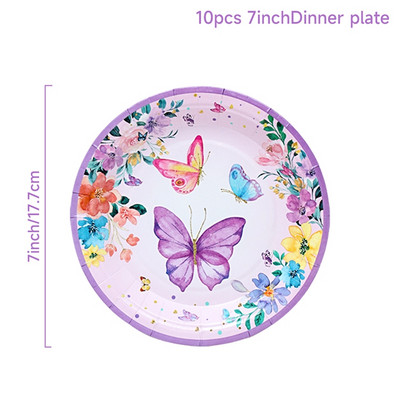 Roosa liblikaga sünnipäevalauanõud Taust Palju õnne esimese sünnipäevapeo kaunistused Lastele Tüdrukutele Liblikate kaunistused Baby Shower