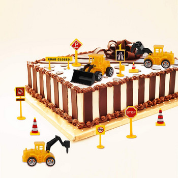 Οχήματα κατασκευών Toy Truck Forklift Bulldozer Road Roller Excavator Dump Truck Tractor Mini Vehicle Truck για παιδιά Γενέθλια