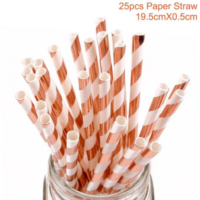 Palju õnne sünnipäevaks Tüdrukute roosikuldne õhupall Ühekordsed lauanõud Baby Shower Ühe aasta 1. sünnipäevapeo kaunistused