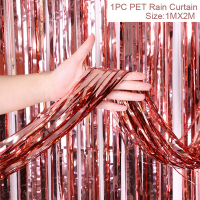 Palju õnne sünnipäevaks Tüdrukute roosikuldne õhupall Ühekordsed lauanõud Baby Shower Ühe aasta 1. sünnipäevapeo kaunistused