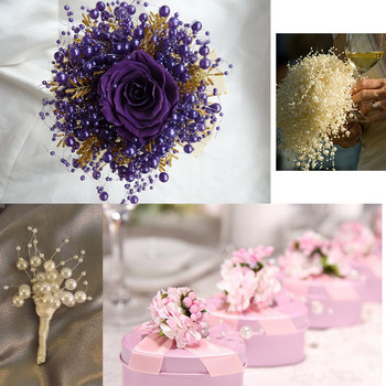 5m DIY Γιρλάντα Τεχνητές μαργαριταρένιες χάντρες Αλυσίδα Διακόσμηση Γάμου Τραπέζι Κεντρικά Προμήθειες Ανθοδέσμη νύφης Αξεσουάρ μαλλιών Λουλούδι