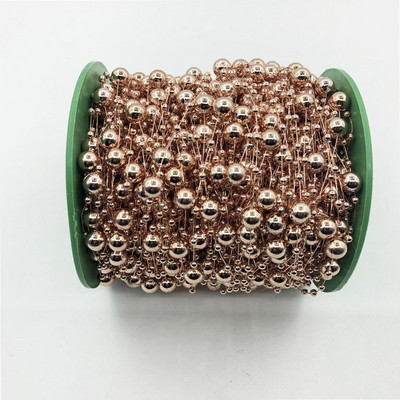 5m DIY Γιρλάντα Τεχνητές μαργαριταρένιες χάντρες Αλυσίδα Διακόσμηση Γάμου Τραπέζι Κεντρικά Προμήθειες Ανθοδέσμη νύφης Αξεσουάρ μαλλιών Λουλούδι