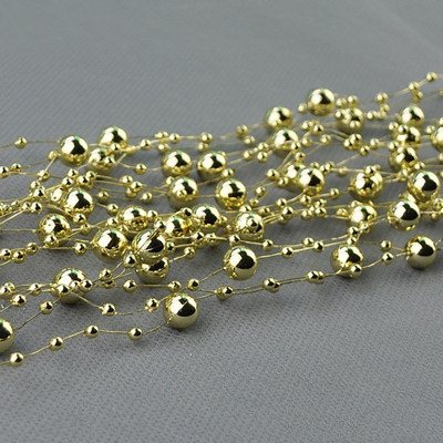 5m DIY Γιρλάντα Τεχνητές μαργαριταρένιες χάντρες Αλυσίδα Διακόσμηση Γάμου Τραπέζι Κεντρικά Προμήθειες Ανθοδέσμη νύφης Αξεσουάρ μαλλιών Λουλούδι