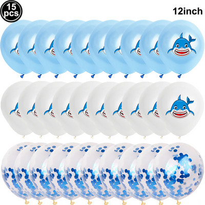 Hai õhupallid, loomapidu, beebi sünnipäev Shark Ocean Theme Ballon, laste sünnipäevateema, kaunistus 32-tollised tumesinised numbriga õhupallid