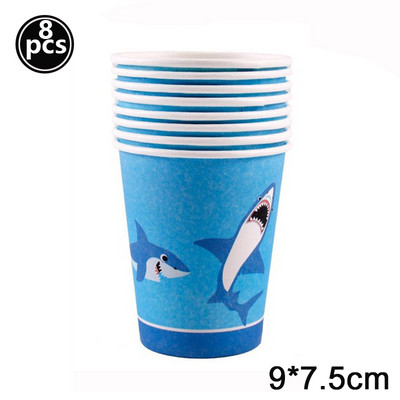 Hai õhupallid, loomapidu, beebi sünnipäev Shark Ocean Theme Ballon, laste sünnipäevateema, kaunistus 32-tollised tumesinised numbriga õhupallid