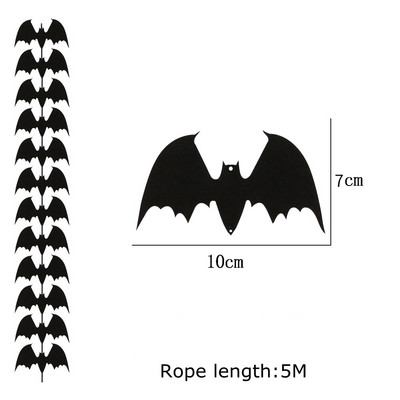 Αποκριάτικη διακόσμηση Νυχτερίδα κρανίο φάντασμα που κρέμεται στολίδι Τρομακτικό τρόμου γιρλάντα Halloween Party Προμήθειες Στοιχειωμένο σπίτι Διακοσμήσεις σπιτιού