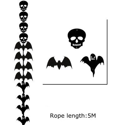 Αποκριάτικη διακόσμηση Νυχτερίδα κρανίο φάντασμα που κρέμεται στολίδι Τρομακτικό τρόμου γιρλάντα Halloween Party Προμήθειες Στοιχειωμένο σπίτι Διακοσμήσεις σπιτιού