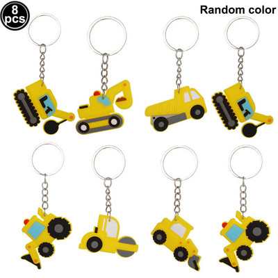 Građevinarstvo Serija buldožera Set posuđa za jednokratnu upotrebu Papirnate čaše Tanjuri bager Kamion Balon Dekoracija za dječačku rođendansku zabavu