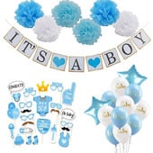 Baby Shower Boy Girl Decorations Set To je dječak To je djevojčica oh baby Baloni Otkrijte spol Dječja rođendanska zabava Darovi za Baby Shower