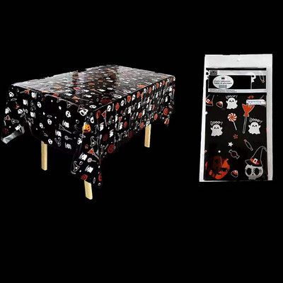 137cm*183cm Διακόσμηση αποκριών τρόμου Κάστρο Ghost Ταινία αλουμινίου Τραπεζομάντιλο Ghost Festival Φεστιβάλ Πάρτυ Διακόσμηση Τραπεζιού Αξεσουάρ