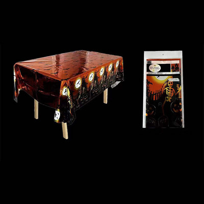 137cm*183cm Διακόσμηση αποκριών τρόμου Κάστρο Ghost Ταινία αλουμινίου Τραπεζομάντιλο Ghost Festival Φεστιβάλ Πάρτυ Διακόσμηση Τραπεζιού Αξεσουάρ