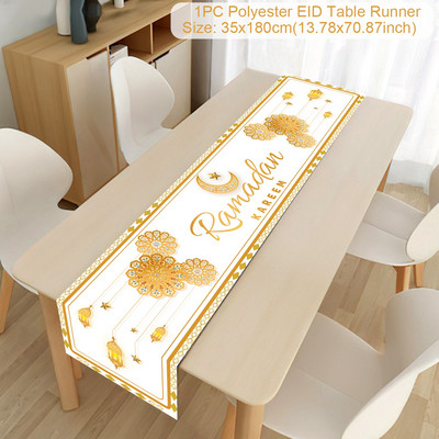 Ramazan Decoration Stol Runner EID Mubarak Decor For Home Stolnjak Ramadan Kareem Islamic Muslim Party Eid Al Adha Pokloni 2023