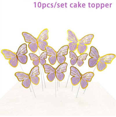 New Spring Butterfly Σετ πάρτι σερβίτσιο μιας χρήσης χάρτινο πιάτο χαρτοπετσέτα πανό Χρόνια πολλά Διακόσμηση για πάρτι Baby Shower Girl