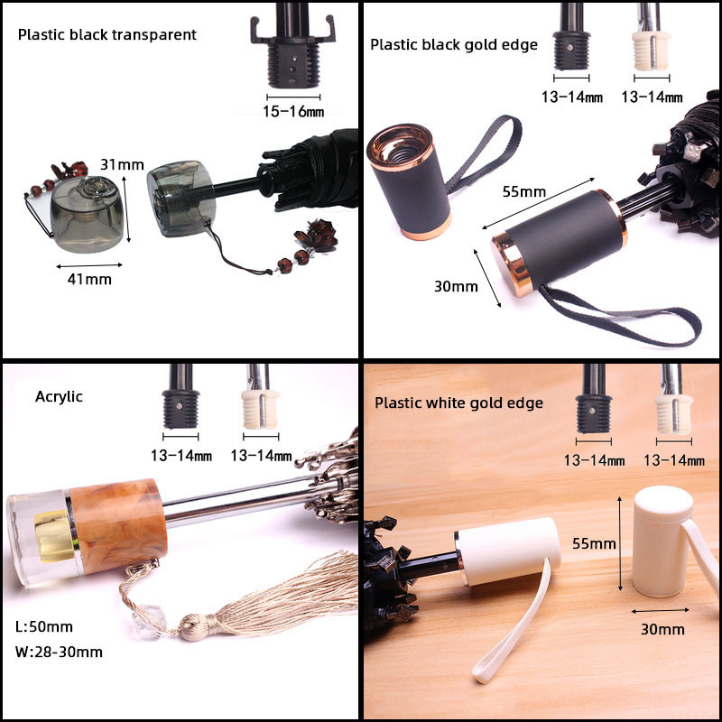 Skėtis Keičiama rankena sulankstomas skėtis Remonto dalys