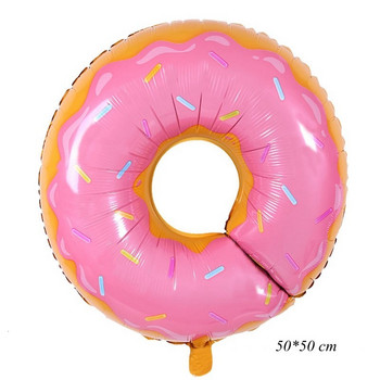 Ροζ ντόνατ καραμέλα παγωτό ποπ κορν αλουμινόχαρτο μπαλόνι μωρό δώρο Χρόνια πολλά Διακόσμηση φουσκωτό ηλίου γλυκό παιδικό παιχνίδι