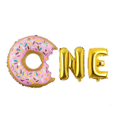 Rožinės spurgos saldainių ledai spragėsių aliuminio folijos balionas kūdikių dovana su gimtadieniu, pripučiamas helio saldus žaislas vaikams