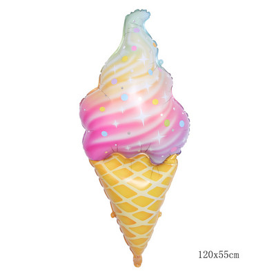 Rožinės spurgos saldainių ledai spragėsių aliuminio folijos balionas kūdikių dovana su gimtadieniu, pripučiamas helio saldus žaislas vaikams