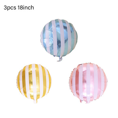 Rožinės spurgos saldainių ledai spragėsių aliuminio folijos balionas kūdikių dovana su gimtadieniu, pripučiamas helio saldus žaislas vaikams