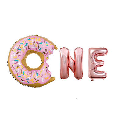 Rožinės spurgos saldainių ledai spragėsių aliuminio folijos balionas kūdikių dovana su gimtadieniu, pripučiamas helio saldus žaislas vaikams