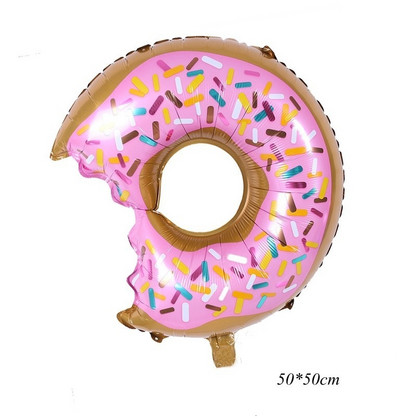 Rožinės spurgos saldainių ledai spragėsių aliuminio folijos balionas kūdikių dovana su gimtadieniu, pripučiamas helio saldus žaislas vaikams