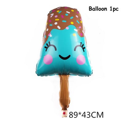 Sladoled Dekoracija za rođendansku zabavu Dječja igračka Baby Shower Jednokratno posuđe Papirnati tanjuri Šalice Baloni Zastava Potrepštine za zabavu