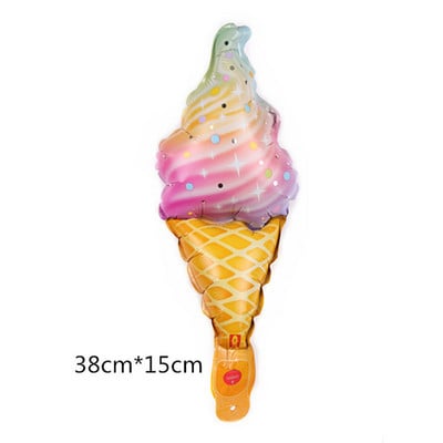 Sladoled Dekoracija za rođendansku zabavu Dječja igračka Baby Shower Jednokratno posuđe Papirnati tanjuri Šalice Baloni Zastava Potrepštine za zabavu