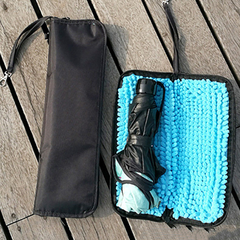 Prenosna vodootporna torba za kišobran od ultrafinih vlakana od crne upijajuće tkanine za kišobran Kućni pribor za putovanja