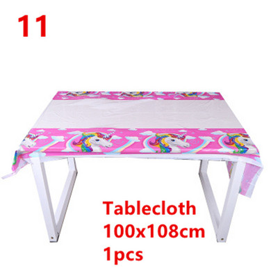 Προμήθειες για πάρτι Unicorn Pink Rainbow Unicorn Panner Πιάτο χαρτοπετσέτας Cupcake Περιτύλιγμα Baby Shower Παιδικό ντεκόρ για πάρτι γενεθλίων