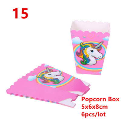 Προμήθειες για πάρτι Unicorn Pink Rainbow Unicorn Panner Πιάτο χαρτοπετσέτας Cupcake Περιτύλιγμα Baby Shower Παιδικό ντεκόρ για πάρτι γενεθλίων