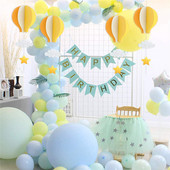 4Pcs 3D balon papirnati oblak viseći dekor privjesak za Baby Shower rođendan Mariage Deco balon vrući zrak dekoracija Maison Decors