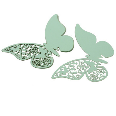 10 komada bijelo zlatne ljubičasto ružičaste kartice s imenima Leptir mjesto Pratnja Čaša za vino Laserski izrezana papirnata kartica za dekoracije za svatove