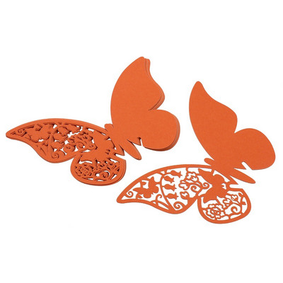 10 komada bijelo zlatne ljubičasto ružičaste kartice s imenima Leptir mjesto Pratnja Čaša za vino Laserski izrezana papirnata kartica za dekoracije za svatove