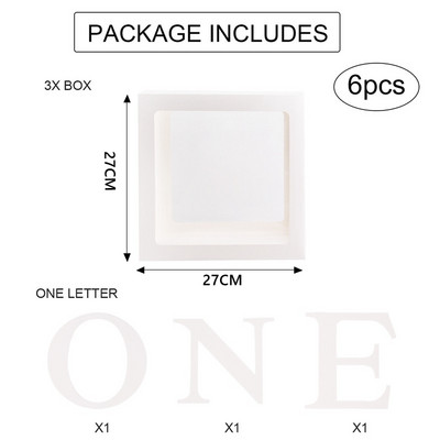 Decoratune pentru Baby Shower, cutie cu baloane, băiat, fată, un an, primul, prima aniversare, petrecere de naștere, decorare pentru copii, dezvăluire de gen